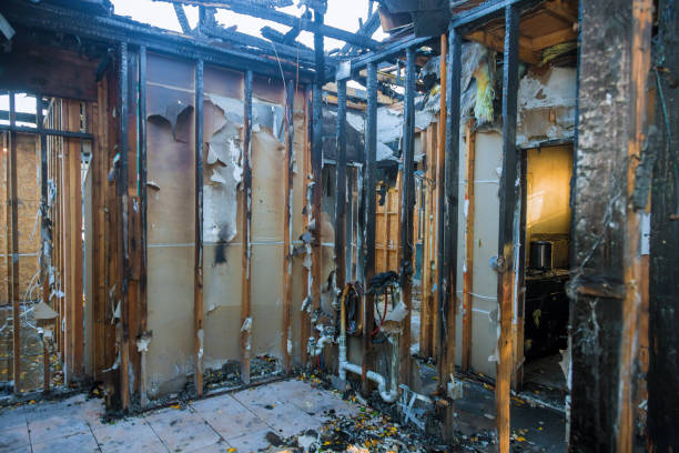 Professional Fire Damage Removal technician working in Kingsville, TX
